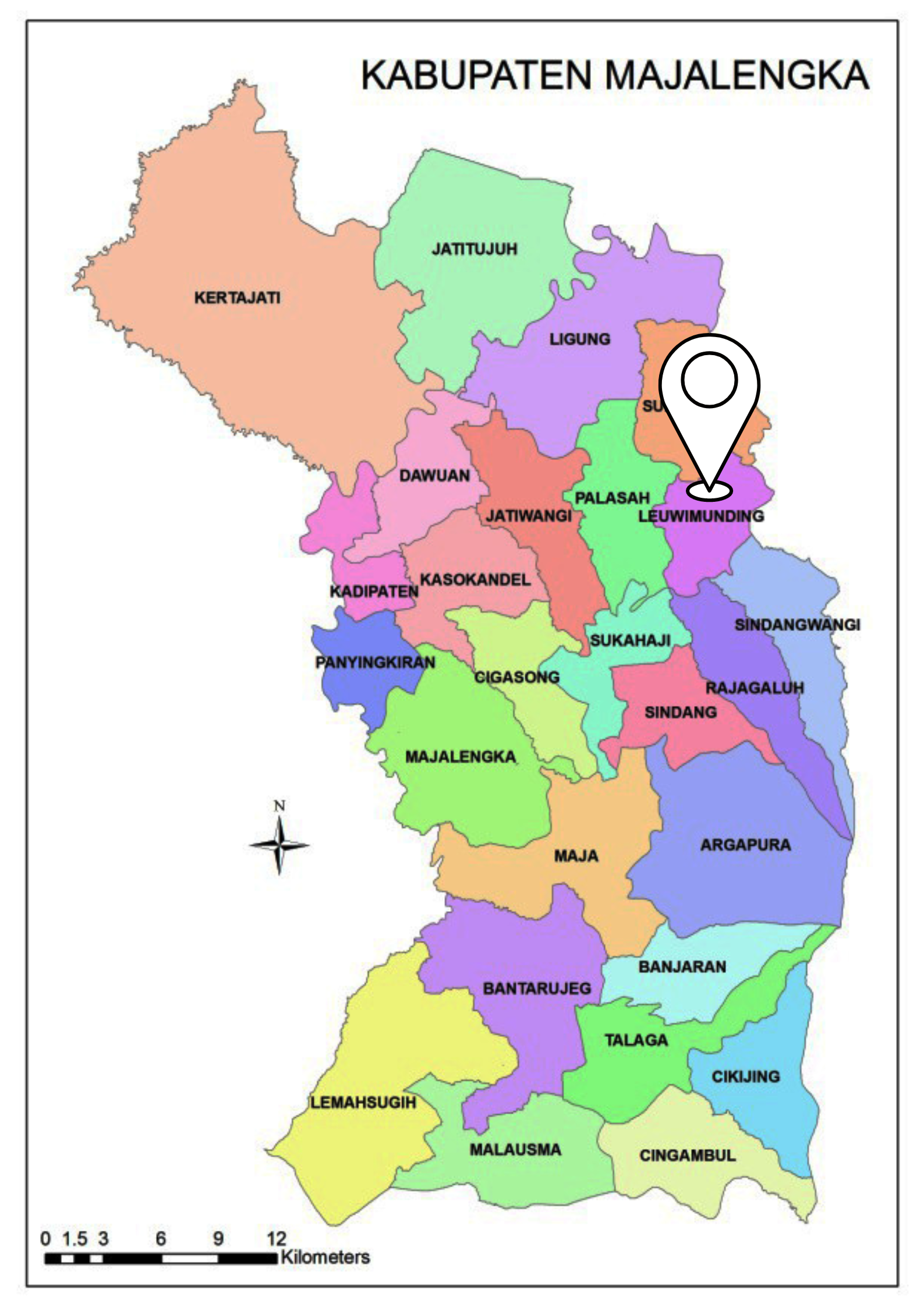 peta kabupaten majalengka